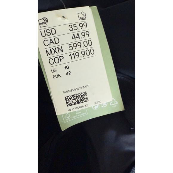 Women's H&M Navy Slim Slacks Trousers US 10 - Picture 7 of 8